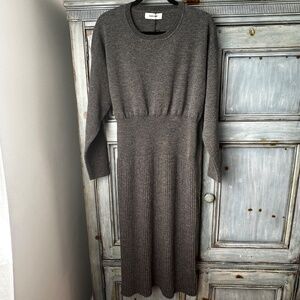 Rachel Comey Maya Knit Gray Dress Size L NWT
